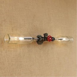 Retro Industrie Wind Designer Wasserflasche Lampe Wandleuchte Grau