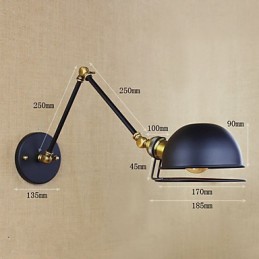 Industrielle Retro-Wandleuchte im europäischen Stil, Dorfcharakterbeleuchtung, dekorative Wandleuchte mit Eisenarm