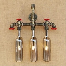 Wasserflasche Wandleuchte Wandleuchte Grau