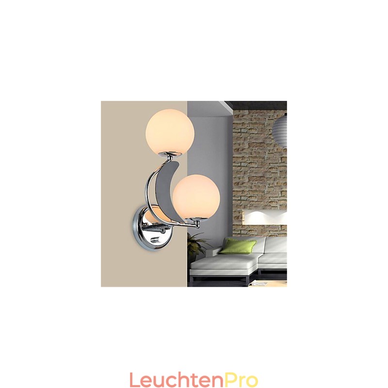 Moderne zeitgenössische Silber-Funktion für Ambient Light Wandleuchten Wandleuchte
