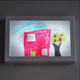 Integrierte moderne zeitgenössische moderne zeitgenössische Malerei-Funktion für Ambient Light Wandleuchten