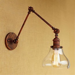 Land Retro Galvanisierte Funktion für Mini Stil Augenschutz Umgebungs Licht Schaukel Arm Lichter Wand