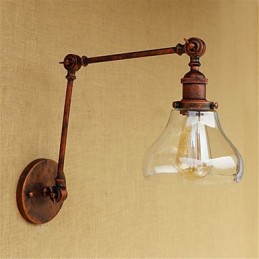 Land Retro Galvanisierte Funktion für Mini Stil Augenschutz Umgebungs Licht Schaukel Arm Lichter Wand