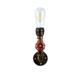 Wandleuchte Wandleuchten Wand Eisen Wandlampe dumm schwarz Lichtschwert Lampe an der Wand