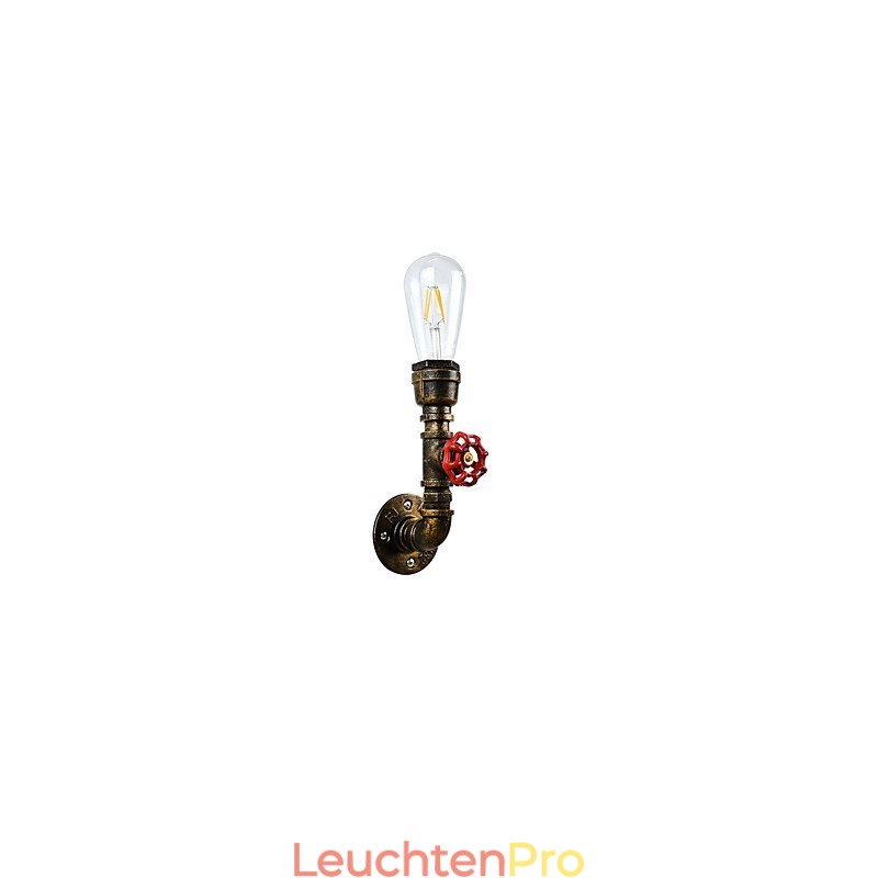 Wandleuchte Wandleuchten Wand Eisen Wandlampe dumm schwarz Lichtschwert Lampe an der Wand