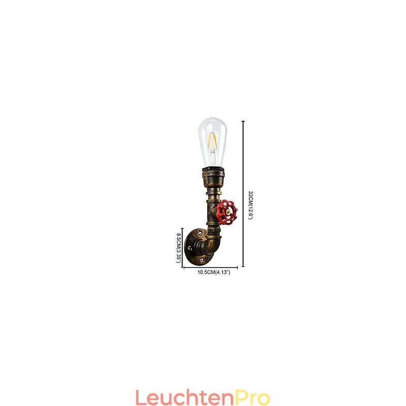 Wandleuchte Wandleuchten Wand Eisen Wandlampe dumm schwarz Lichtschwert Lampe an der Wand