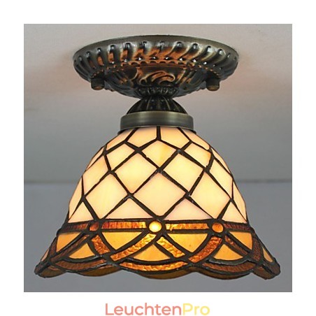 Europäische ländliche kreative Kunst Buntglas absorbieren Kuppellampe Licht Europäische ländliche kreative Kunst Buntglas absorbieren Kuppellampe Licht