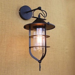 Country-Retro-Malerei-Funktion für Mini-Stil Augenschutz Umgebungslicht Wandleuchten