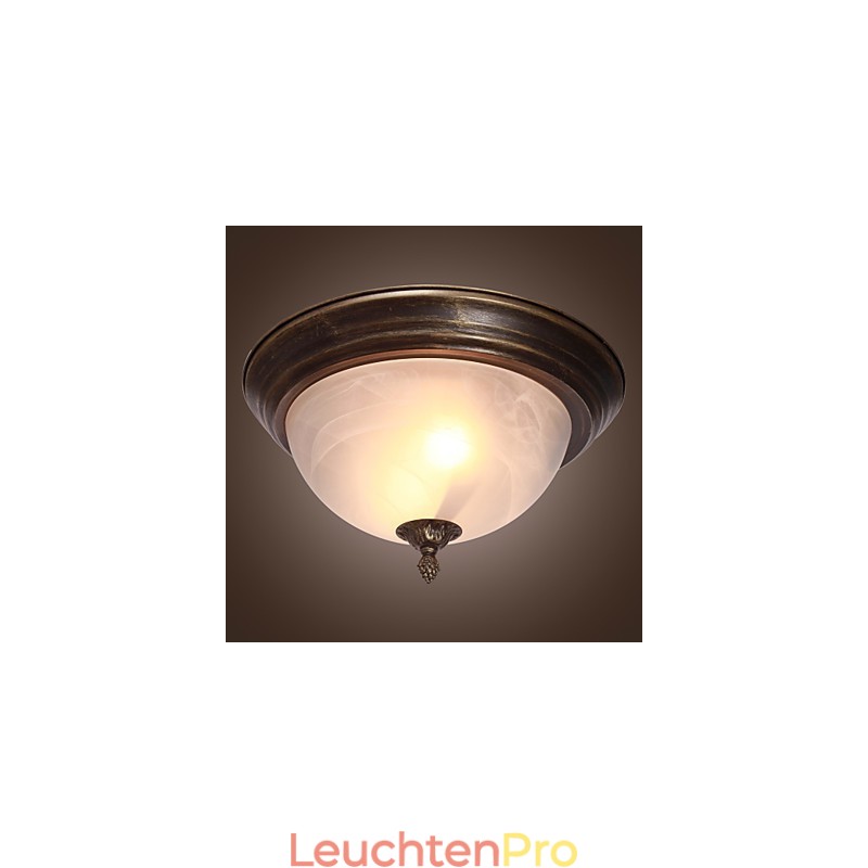 Deckenleuchte im Antik-Stil mit 2 Lichtern