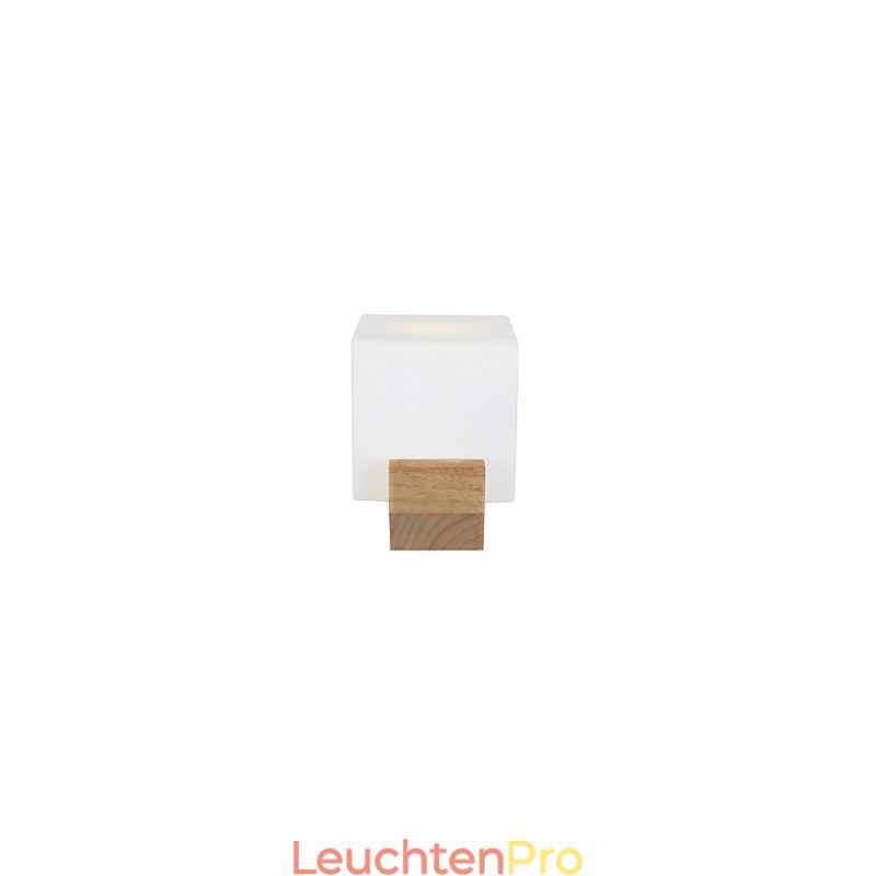 Einfache Wandlampe, Nachttischlampe mit Glasschirm und Massivholz für Schlafzimmer, Kommode, Wohnzimmer, Babyzimmer, Studentenwohnheim, Couchtisch, Bücherregal