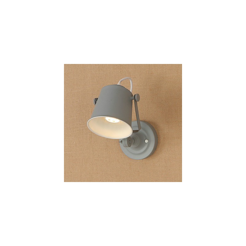 Wandleuchte aus lackiertem Stahl, dumme schwarze amerikanische Kaffeedekoration, Retro-Wandleuchte, Lichtschwertlampe an der Wand