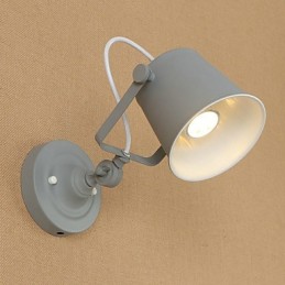 Wandleuchte aus lackiertem Stahl, dumme schwarze amerikanische Kaffeedekoration, Retro-Wandleuchte, Lichtschwertlampe an der Wand