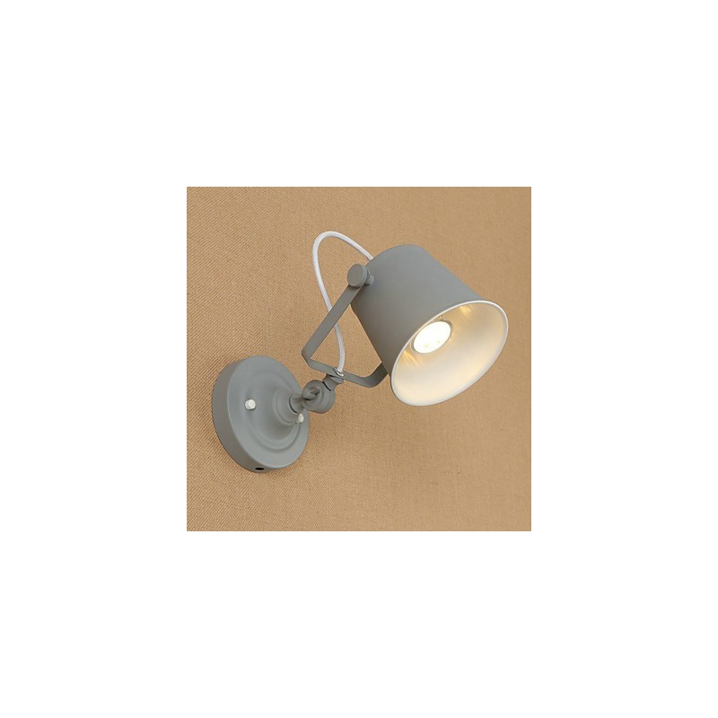 Wandleuchte aus lackiertem Stahl, dumme schwarze amerikanische Kaffeedekoration, Retro-Wandleuchte, Lichtschwertlampe an der Wand