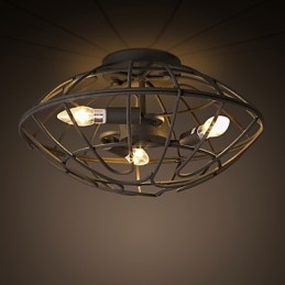 Deckenleuchte aus Metall im Retro-Mini-Stil mit Malerei