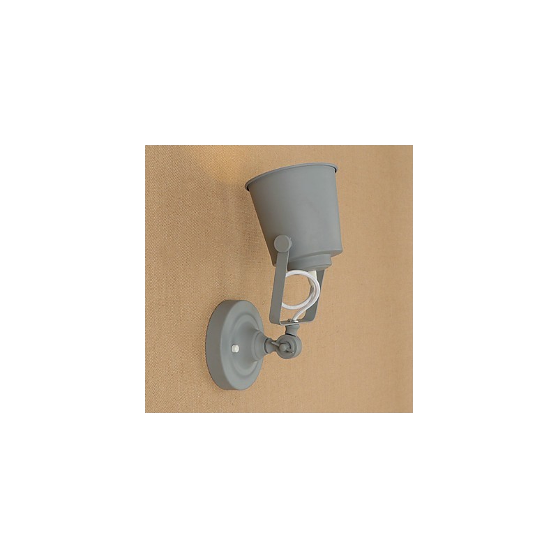 Wandleuchte aus lackiertem Stahl, dumme schwarze amerikanische Kaffeedekoration, Retro-Wandleuchte, Lichtschwertlampe an der Wand