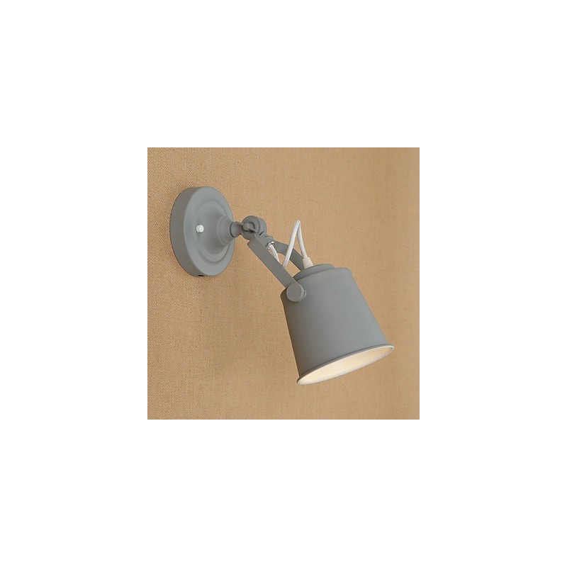 Wandleuchte aus lackiertem Stahl, dumme schwarze amerikanische Kaffeedekoration, Retro-Wandleuchte, Lichtschwertlampe an der Wand
