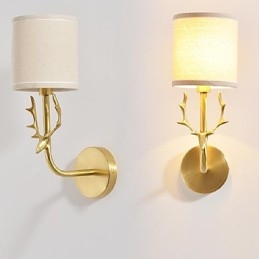Einfache Vintage Traditionelle Klassische Messing-Funktion für Mini-Stil Umgebungslicht Wandleuchten Wandleuchte