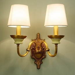 Einfaches Landhaus, traditionelles klassisches Messing-Feature für Wandleuchten im Mini-Stil, Uplight-Wandleuchter