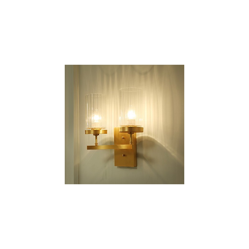 Traditionelles klassisches Landhaus-Messing-Feature für Wandleuchten im Mini-Stil