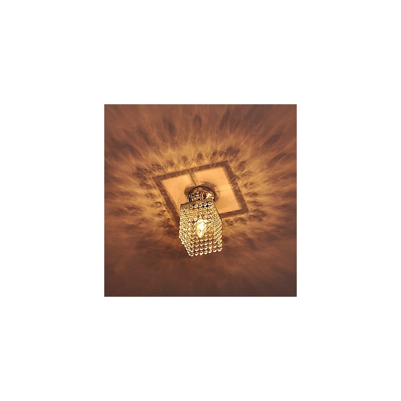 Moderne zeitgenössische Kristall Mini-Stil Malerei Flush Mount