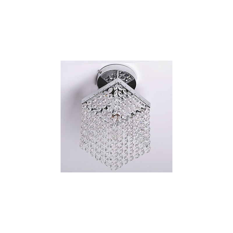 Moderne zeitgenössische Kristall Mini-Stil Malerei Flush Mount