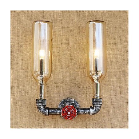 Retro Industrielle Windschalter Wasserflasche Wandlampe Wandleuchte Bernstein Retro Industrielle Windschalter Wasserflasche Wandlampe Wandleuchte Bernstein