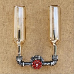 Retro Industrielle Windschalter Wasserflasche Wandlampe Wandleuchte Bernstein