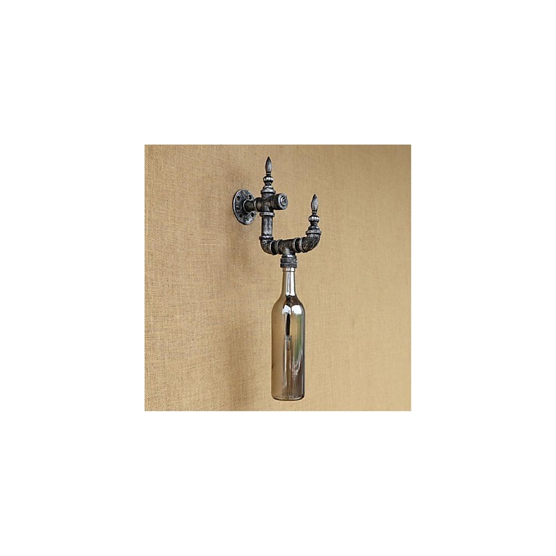 Retro Nostalgie Mit Schalter Cafe Bar Restaurant Gang Wasser Rohr Flasche Wand Lampe