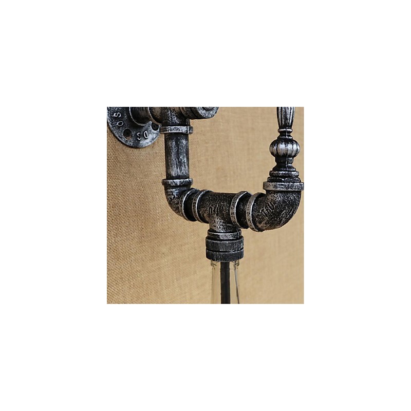 Retro Nostalgie Mit Schalter Cafe Bar Restaurant Gang Wasser Rohr Flasche Wand Lampe
