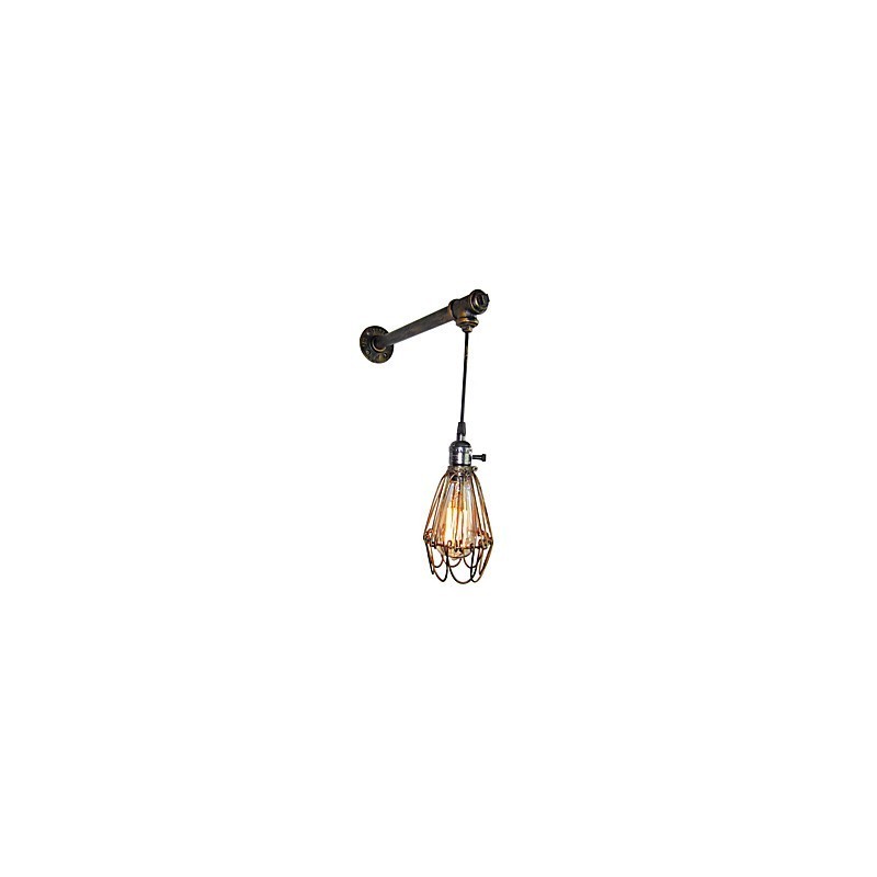 Loft vintage Wand Lichter Mit schalter Industrie Edison Mode Einfachheit Wand Leuchte Metall Basis Kappe