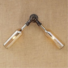 Retro American Village Creative Industry Wind Designer Wasserflasche Wandleuchte Wandleuchte Bernstein