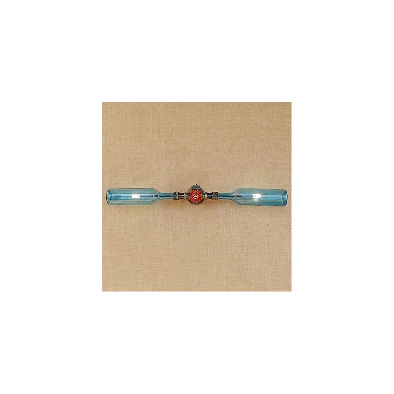 Retro American Village Creative Industry Wind Designer Wasserflasche Wandleuchte Wandleuchte Blau