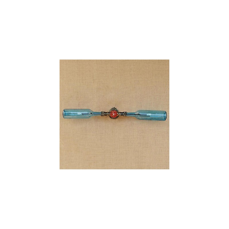 Retro American Village Creative Industry Wind Designer Wasserflasche Wandleuchte Wandleuchte Blau