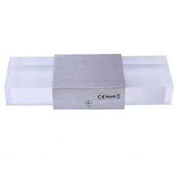 6 Leuchtstoffröhrenfassungen, moderne zeitgenössische glänzende Funktion für Umgebungslicht, Wandleuchten, Wandleuchte