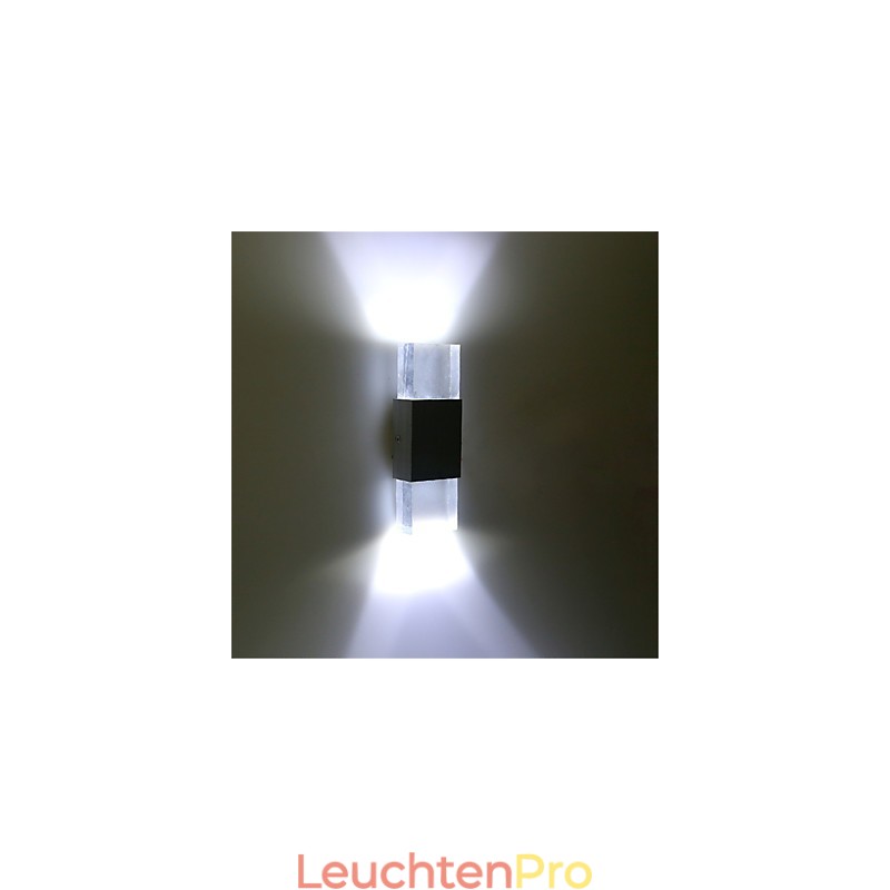 6 Leuchtstoffröhrenfassungen, moderne zeitgenössische glänzende Funktion für Umgebungslicht, Wandleuchten, Wandleuchte