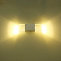 6 Leuchtstoffröhrenfassungen, moderne zeitgenössische glänzende Funktion für Umgebungslicht, Wandleuchten, Wandleuchte