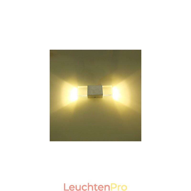 6 Leuchtstoffröhrenfassungen, moderne zeitgenössische glänzende Funktion für Umgebungslicht, Wandleuchten, Wandleuchte