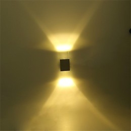 6 Leuchtstoffröhrenfassungen, moderne zeitgenössische glänzende Funktion für Umgebungslicht, Wandleuchten, Wandleuchte