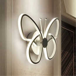 Moderne Wandleuchten Schmetterlingsform Kreative Metall Acryl Wohnzimmer Flur Schlafzimmer Hotelzimmer Nachttischlampe