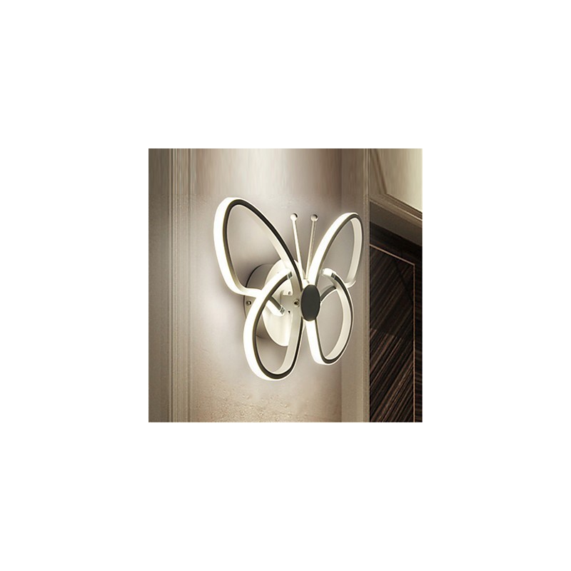 Moderne Wandleuchten Schmetterlingsform Kreative Metall Acryl Wohnzimmer Flur Schlafzimmer Hotelzimmer Nachttischlampe