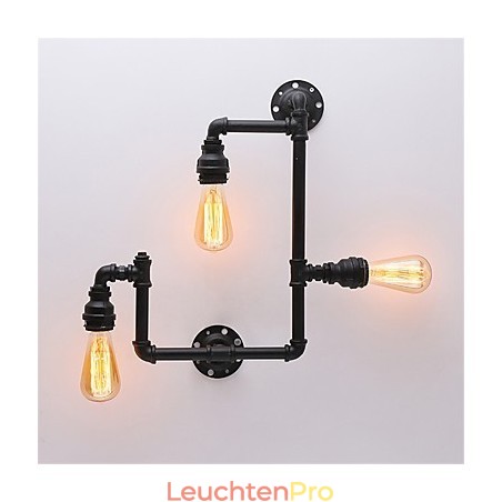 3 Köpfe Vintage Industrielle Rohr Wandleuchten Schwarz Kreative Lichter Restaurant Cafe Bar Dekoration Beleuchtung 3 Köpfe Vintage Industrielle Rohr Wandleuchten Schwarz Kreative Lichter Restaurant Cafe Bar Dekoration Beleuchtung