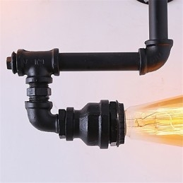 3 Köpfe Vintage Industrielle Rohr Wandleuchten Schwarz Kreative Lichter Restaurant Cafe Bar Dekoration Beleuchtung