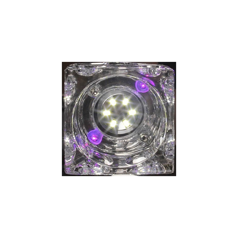 Moderne zeitgenössische Kristall galvanisierte Glas Flush Mount