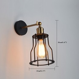 Loft vintage Wand Lichter Industrie Edison Mode Einfachheit Wandleuchten Metall Basis Kappe