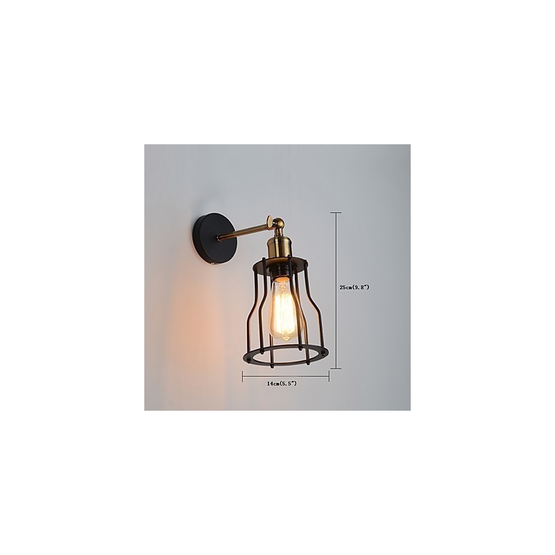 Loft vintage Wand Lichter Industrie Edison Mode Einfachheit Wandleuchten Metall Basis Kappe