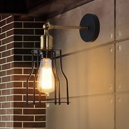Loft vintage Wand Lichter Industrie Edison Mode Einfachheit Wandleuchten Metall Basis Kappe