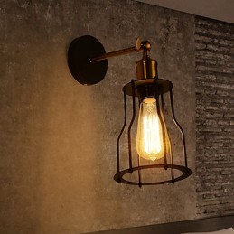 Loft vintage Wand Lichter Industrie Edison Mode Einfachheit Wandleuchten Metall Basis Kappe
