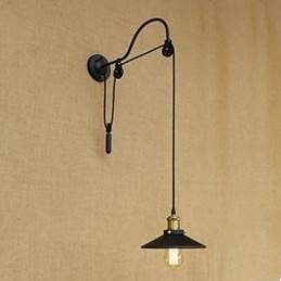 Heben Esszimmer Wand Lampe Mit Einstellbarer Gewinde Länge Von Retro Kreative Charakter Schlafzimmer Wand Lampe Eisen