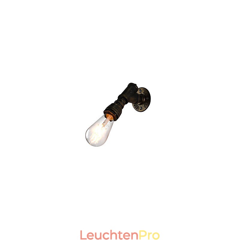Wandleuchte Wandleuchten Wand Eisen Wandlampe dumm schwarz Lichtschwert Lampe an der Wand