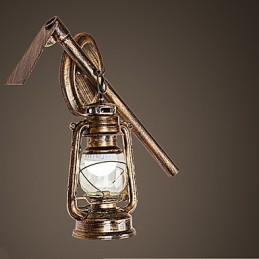 Rustikale Lodge Malerei Feature für Mini-Stil Uplight Wandleuchten Wandleuchte C